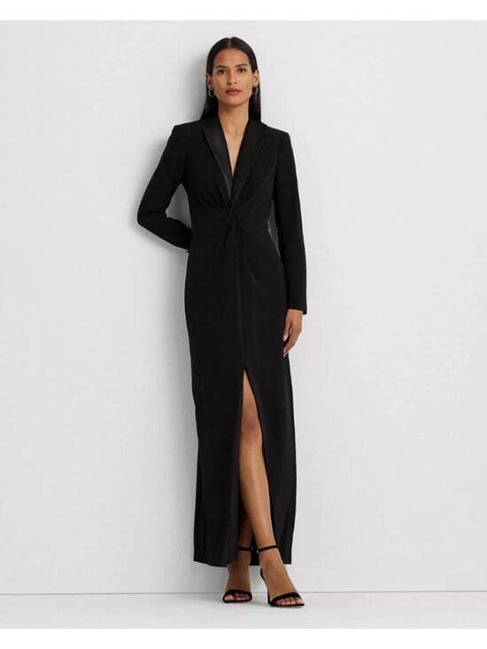Lauren Ralph Lauren Dresses & Skirts - NEW Lauren Ralph Lauren Women's 14 Crepe Long-Sleeve Gown Crepe • Reg Price $345